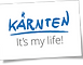 Kärnten, It's my life! text and logo on white background for promotion.