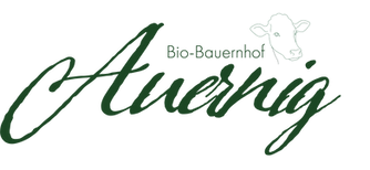 Logo Bio-Bauernhof Auernig mit Kuhkopf-Illustration