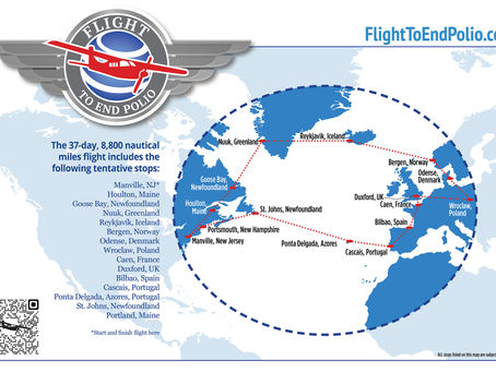 Flight Map - Circle The Atlantic