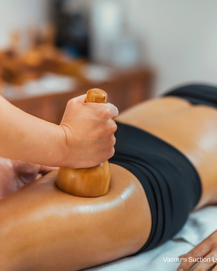 Vacuum Suction Lymphatic Drainage Massage.