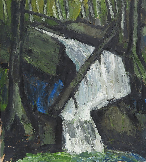 Hilt Creek Falls, 20 x 18 inches, oil on panel, 2025..JPG