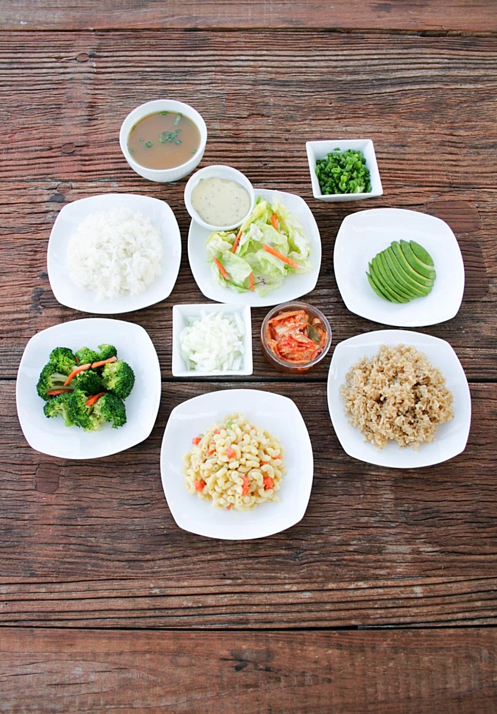Arranged Food and Objects