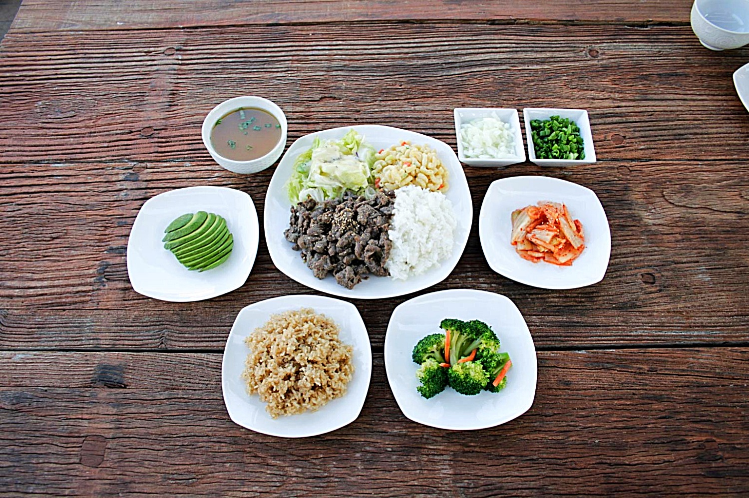 Arranged Food and Objects