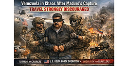 Venezuela in Chaos After Maduro’s Capture; Travel Strongly Discouraged