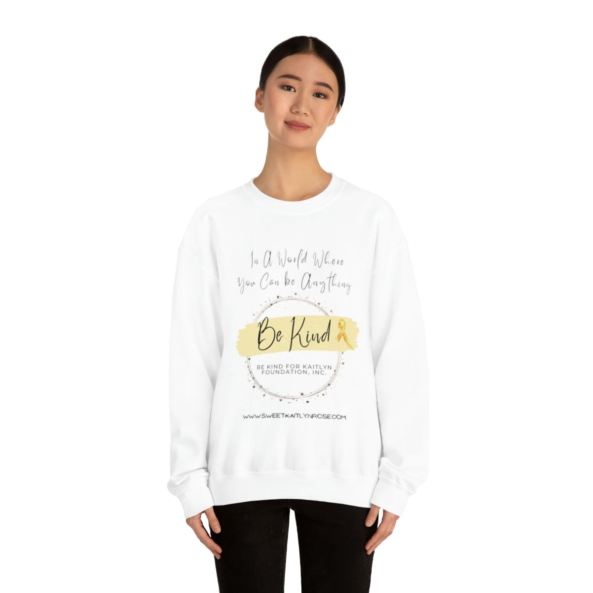 Adult Unisex Heavy Blend™ Crewneck Kindness Sweatshirt