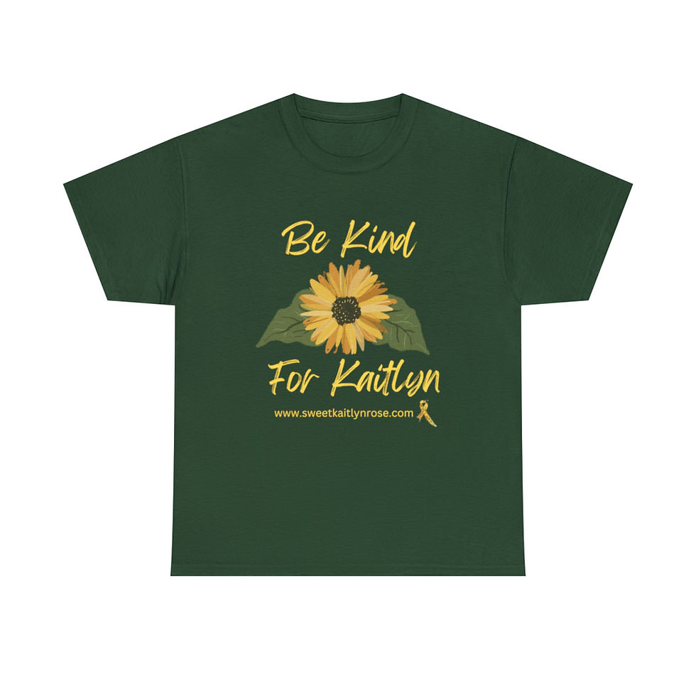 Thumbnail: Adult Unisex Heavy Cotton Kindness Sunflower Tee