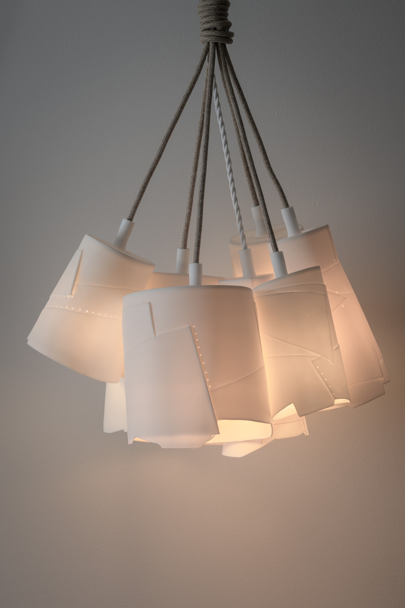 Haloglow 7 Porcelain Pendant Cluster