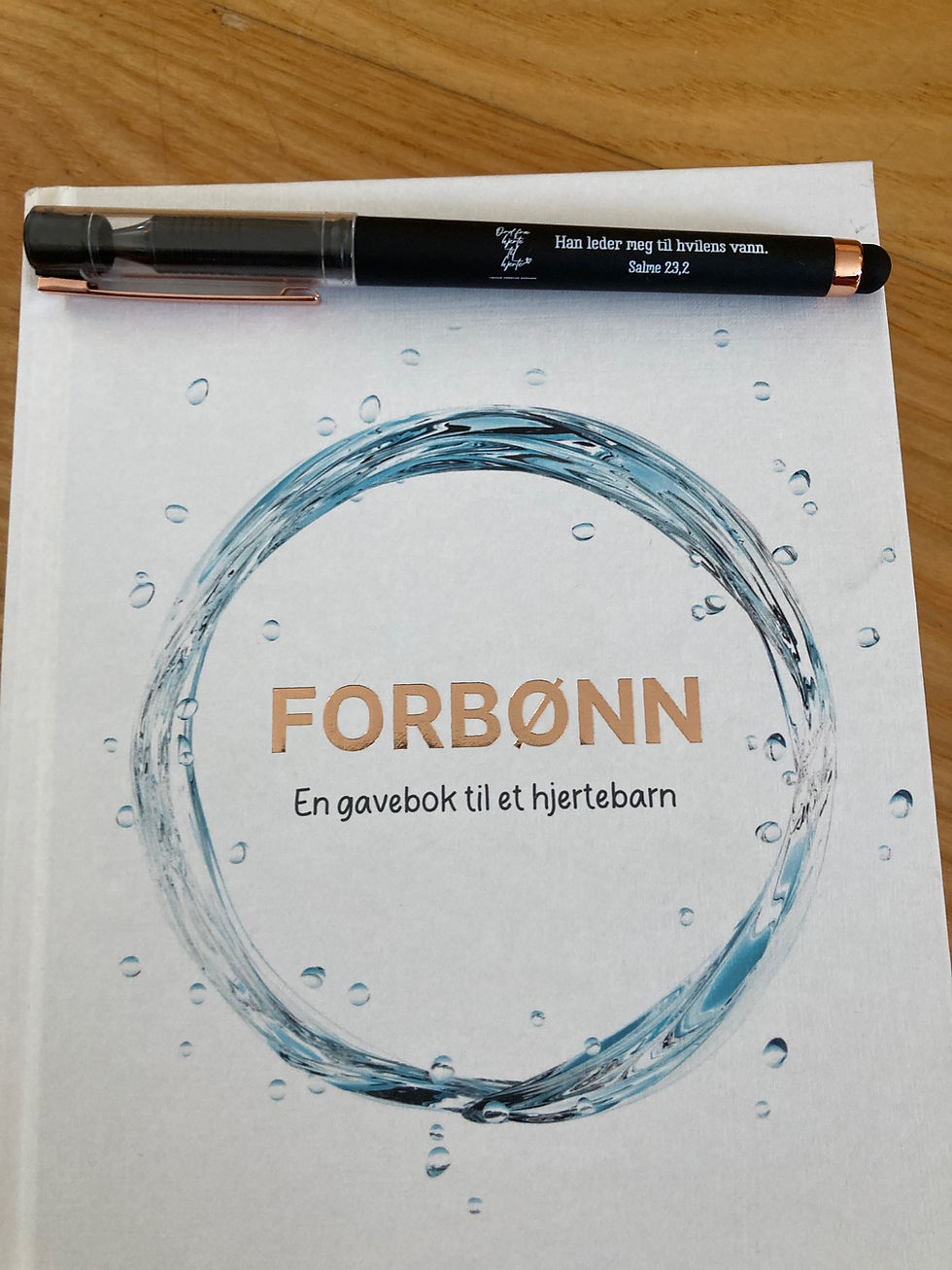 Miniatyrbilde: Gelpenn med stylus - inkl. bibelvers