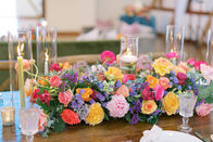 ABBA Design, north carolina wedding planner, north carolina florist, greensboro wedding planner, greensboro florist, winmock, winston salem, colorful wedding, barn wedding, custom linens, lounge, silver accents