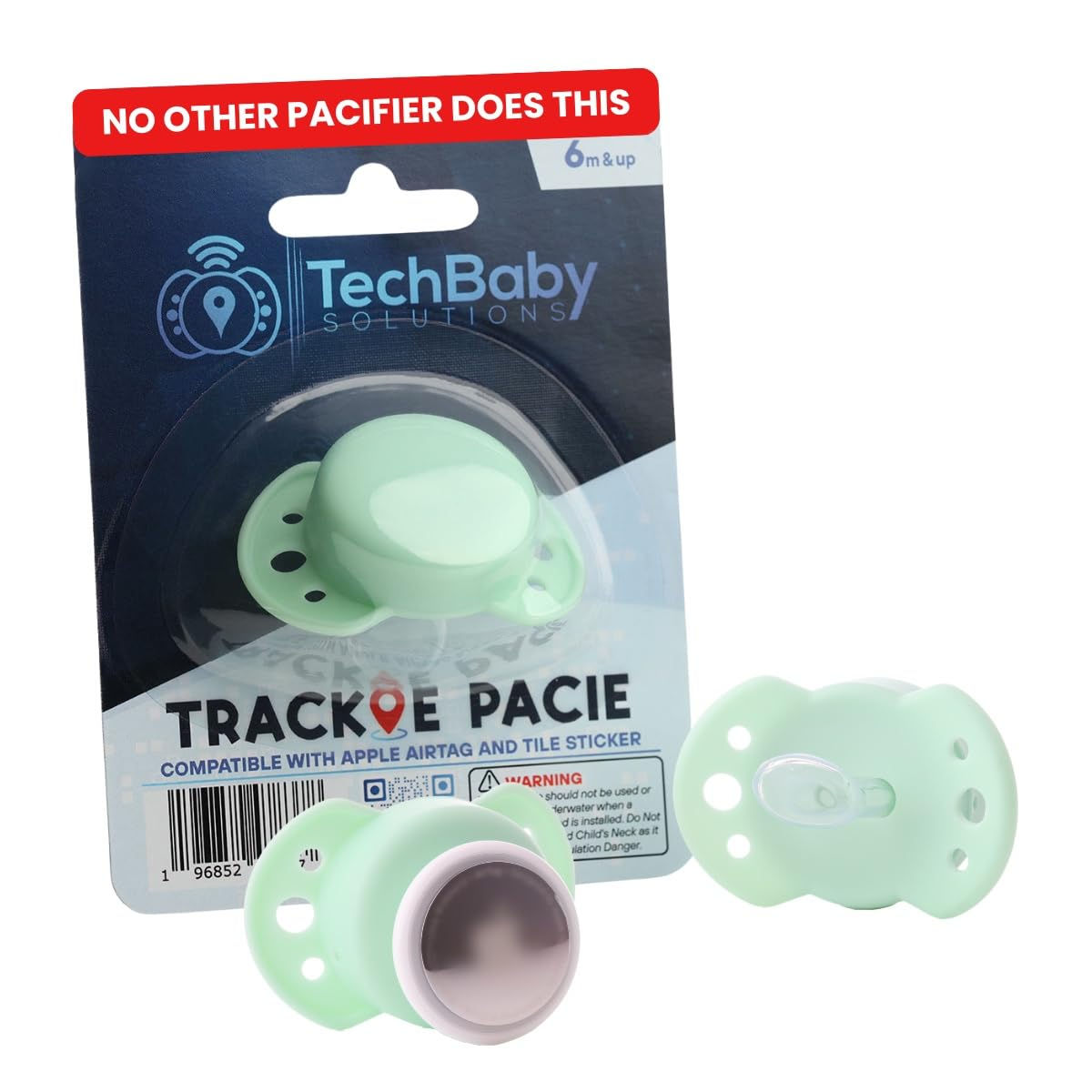 SmartTrack Pacifier - Eco-Safe and Locator-Ready