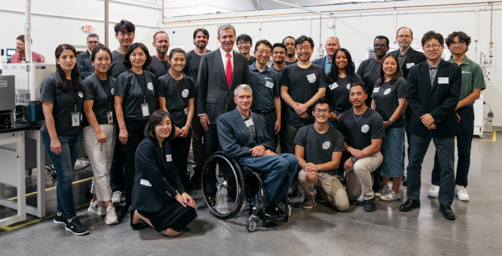 All members of Soelect Inc pose together for a group photo