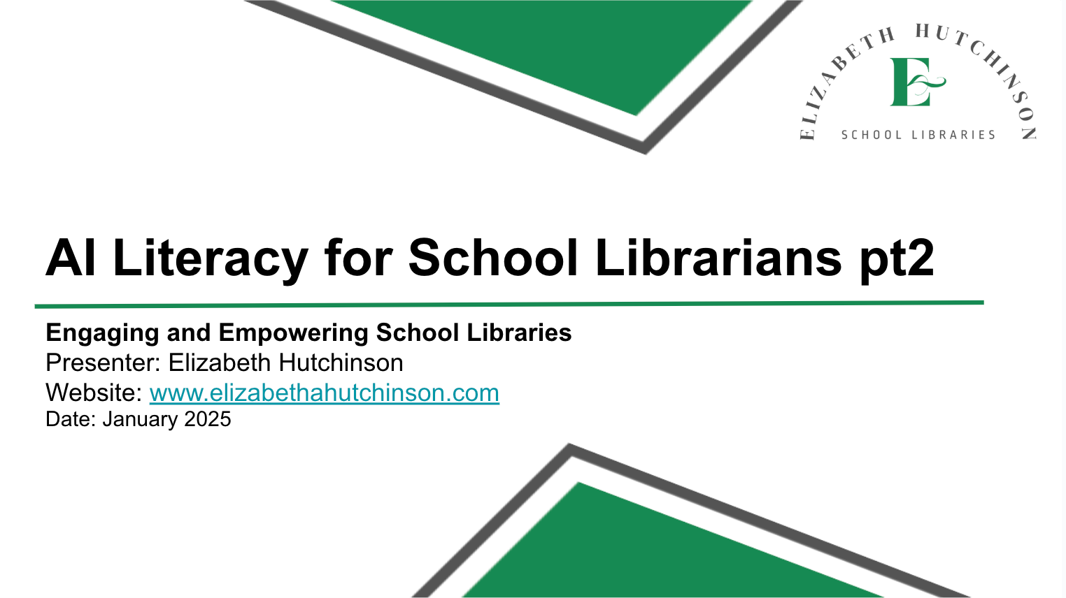 AI Literacy for School Librarians Part 2