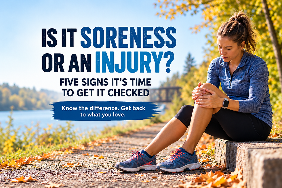 Is It Soreness or an Injury? Five Signs It’s Time to Get It Checked