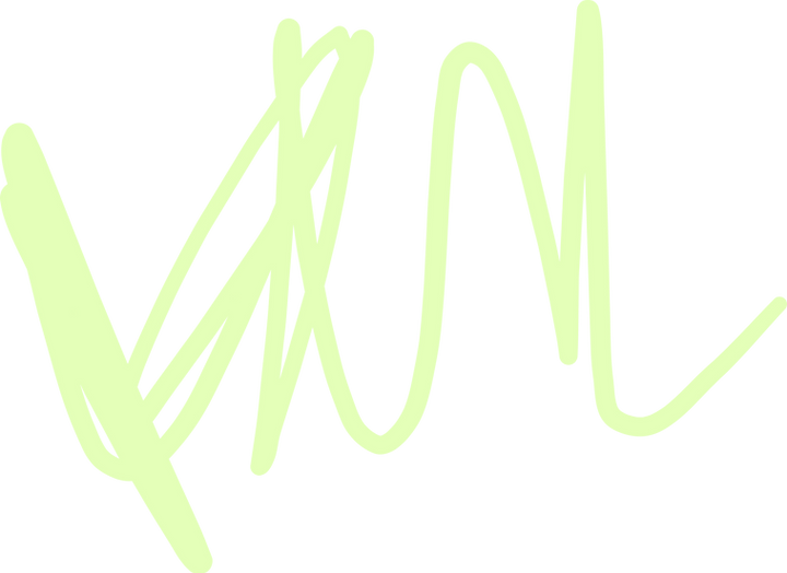 Lime green scribble