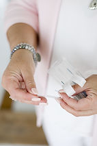 womans hands ready for acupuncture
