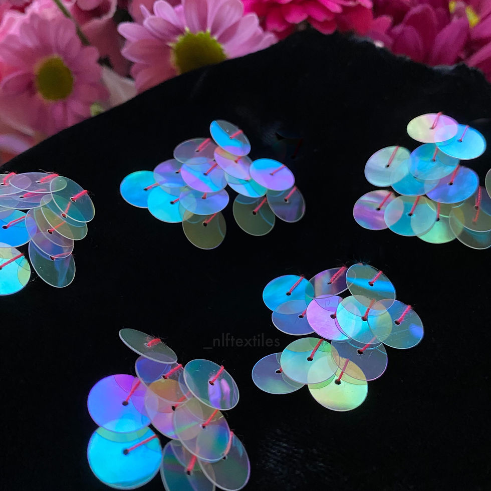 Sequin embroidery