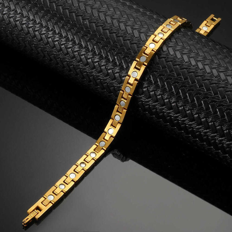 Thumbnail: Stainless Steel Gold Color Women Bracelet