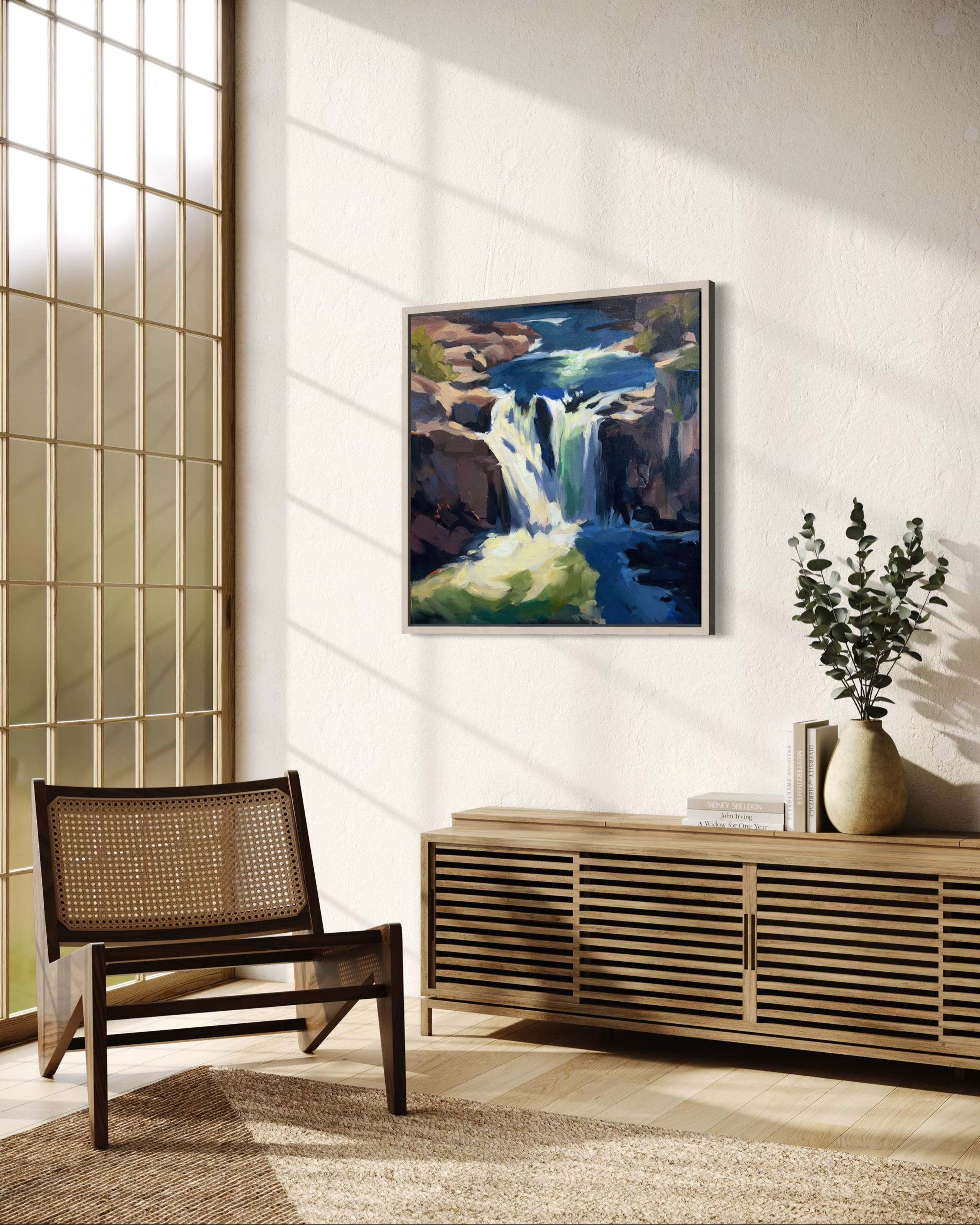 My Light Expands, Fine Art Canvas 30"x 30" (Luxury framing Included)