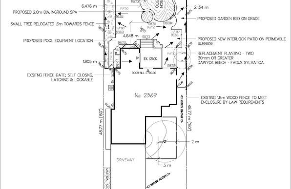 pool drawing and design