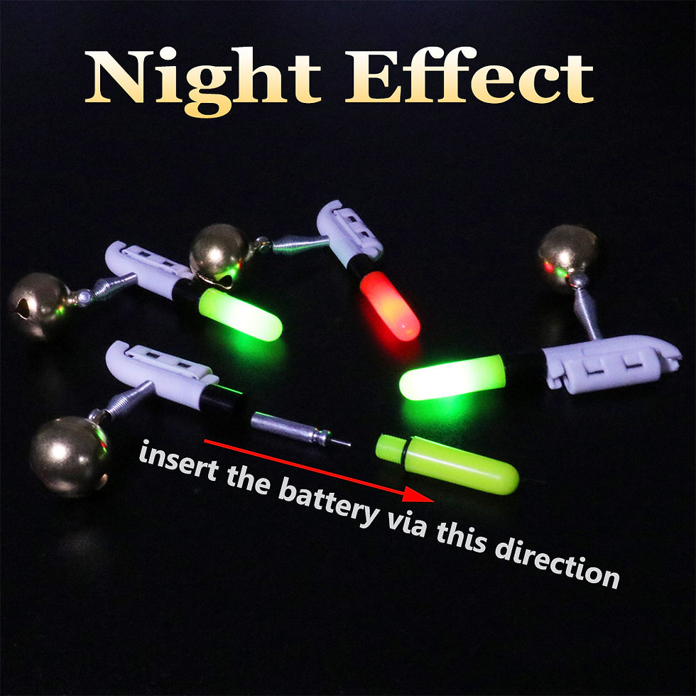 GOBAIT LED fishing light sticks glowing in red and green