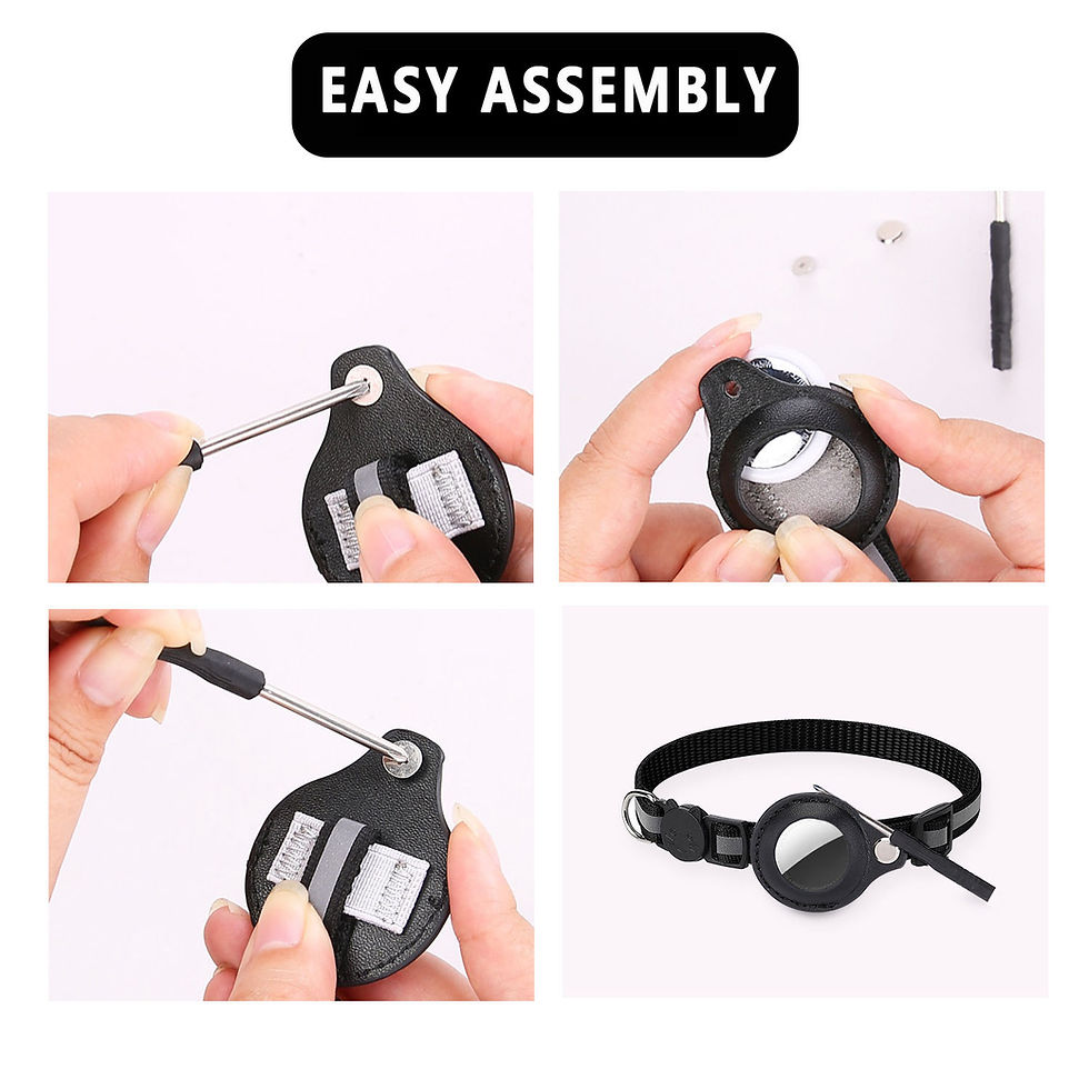 Thumbnail: Easy assembly steps for the AirTag holder cat collar.