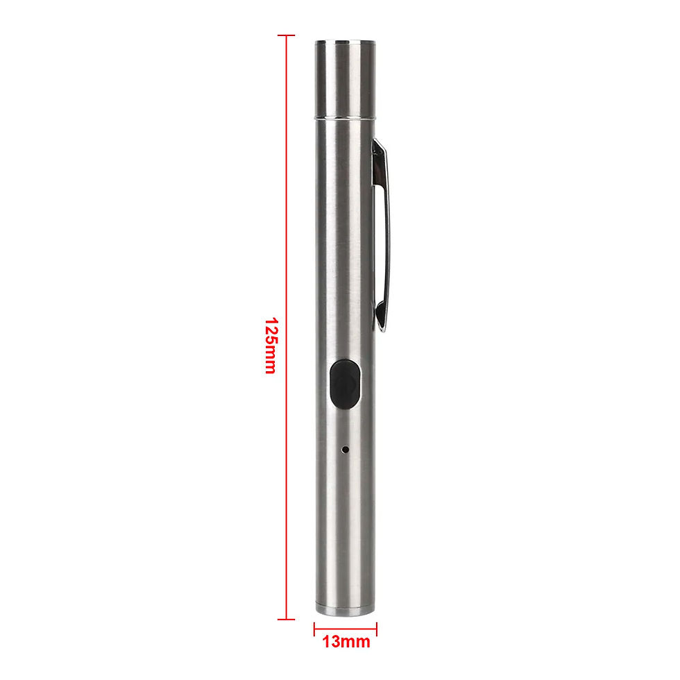 Thumbnail: 365 UV Wood Lamp flashlight measuring 125mm by 13mm