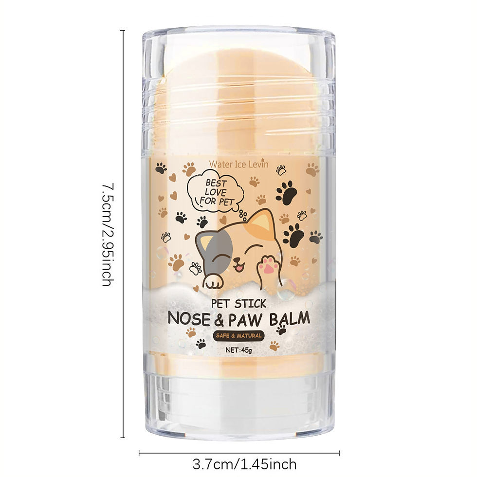 Thumbnail: 45g dog nose and paw balm stick with product dimensions