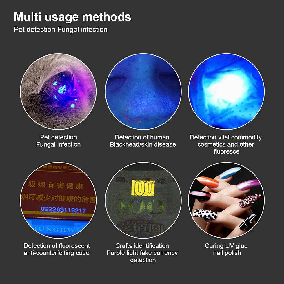 Thumbnail: Multi-use methods for 365 UV veterinary wood lamp detection.