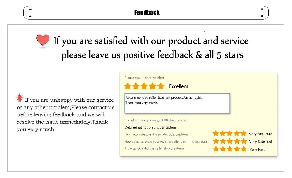 Thumbnail: 5-star positive feedback request for pet toy service