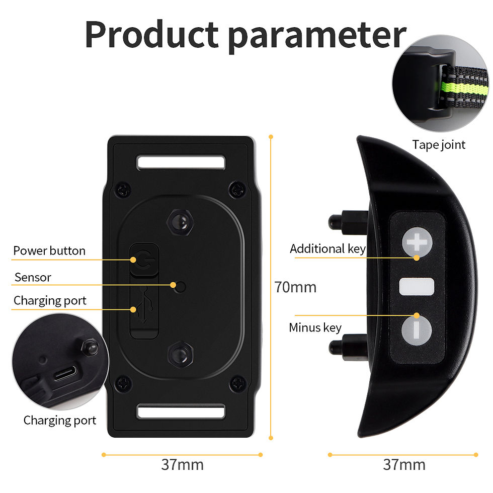 Thumbnail: Automatic anti-bark dog collar product parameters and dimensions