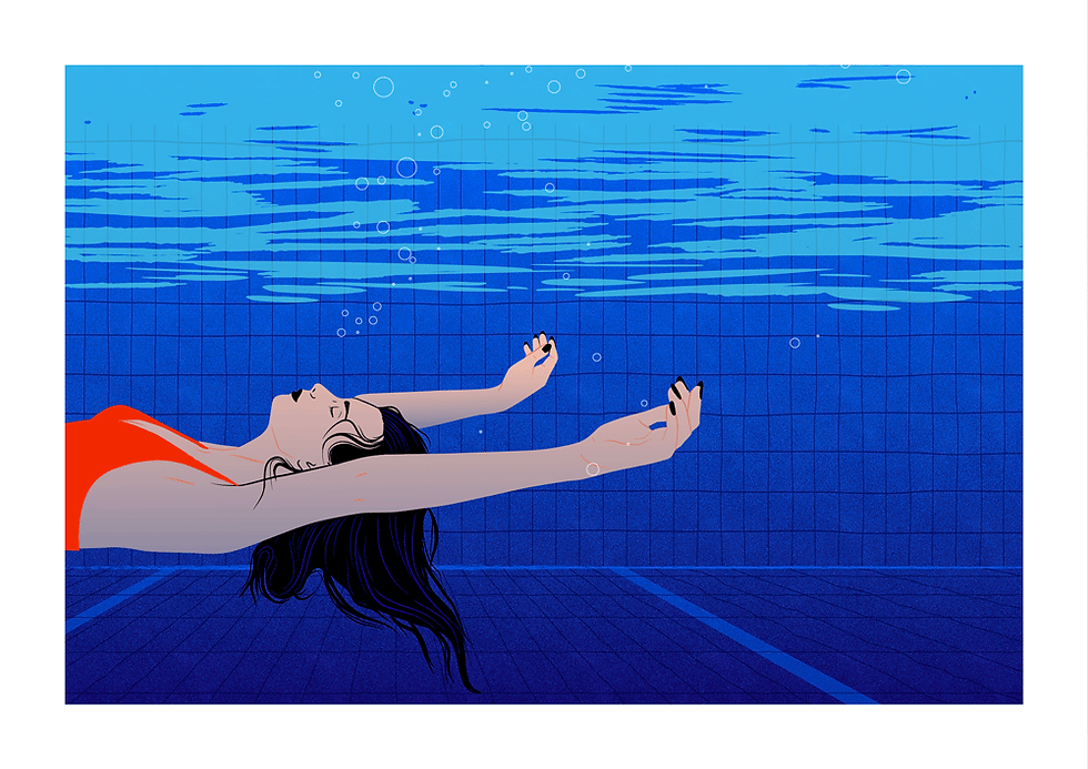 Miniature : Affiche grand format  | Piscine, silence n°2 60x40cm