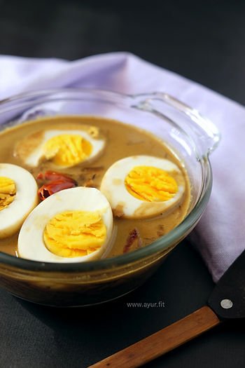 Coconut Egg Curry, Kerala Style