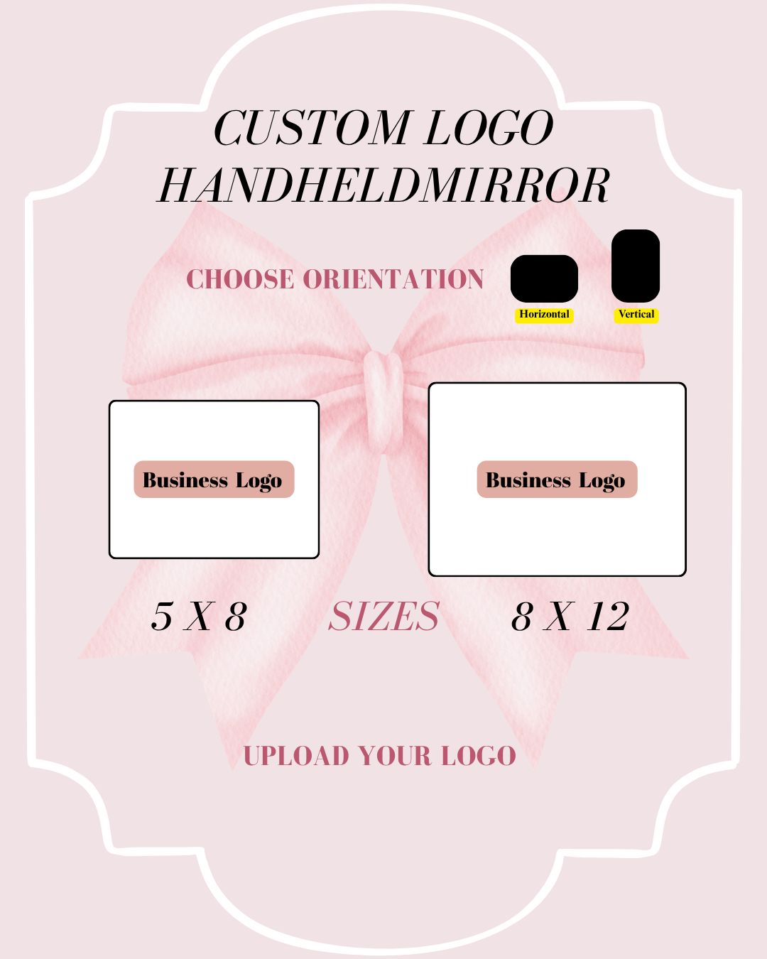 Custom Logo Handheld Mirror