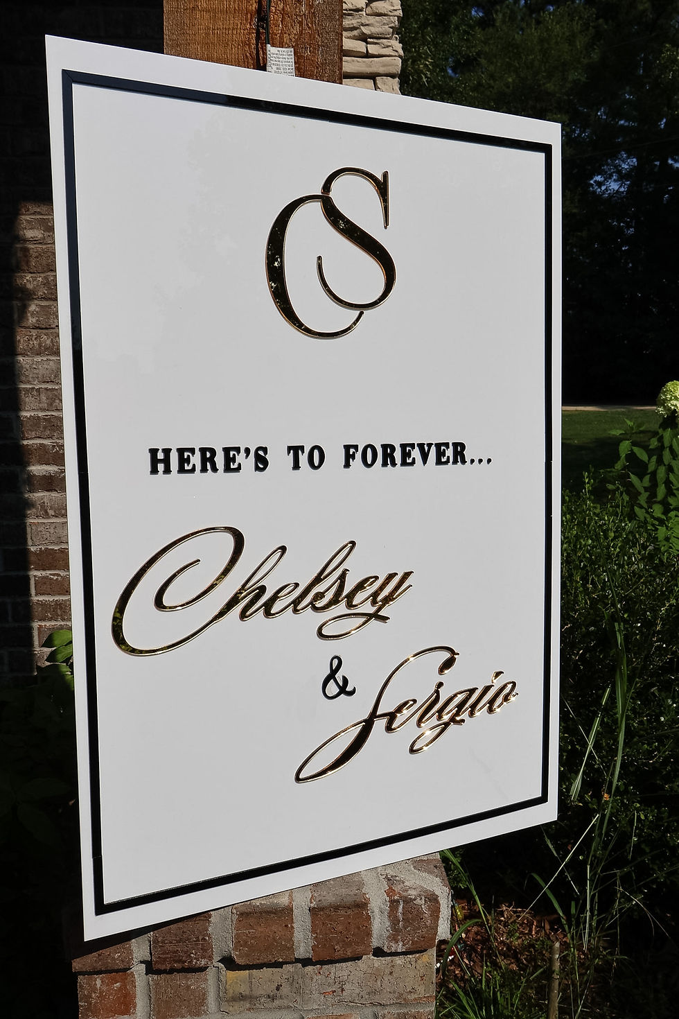 Thumbnail: Squared Bridal Welcome Sign