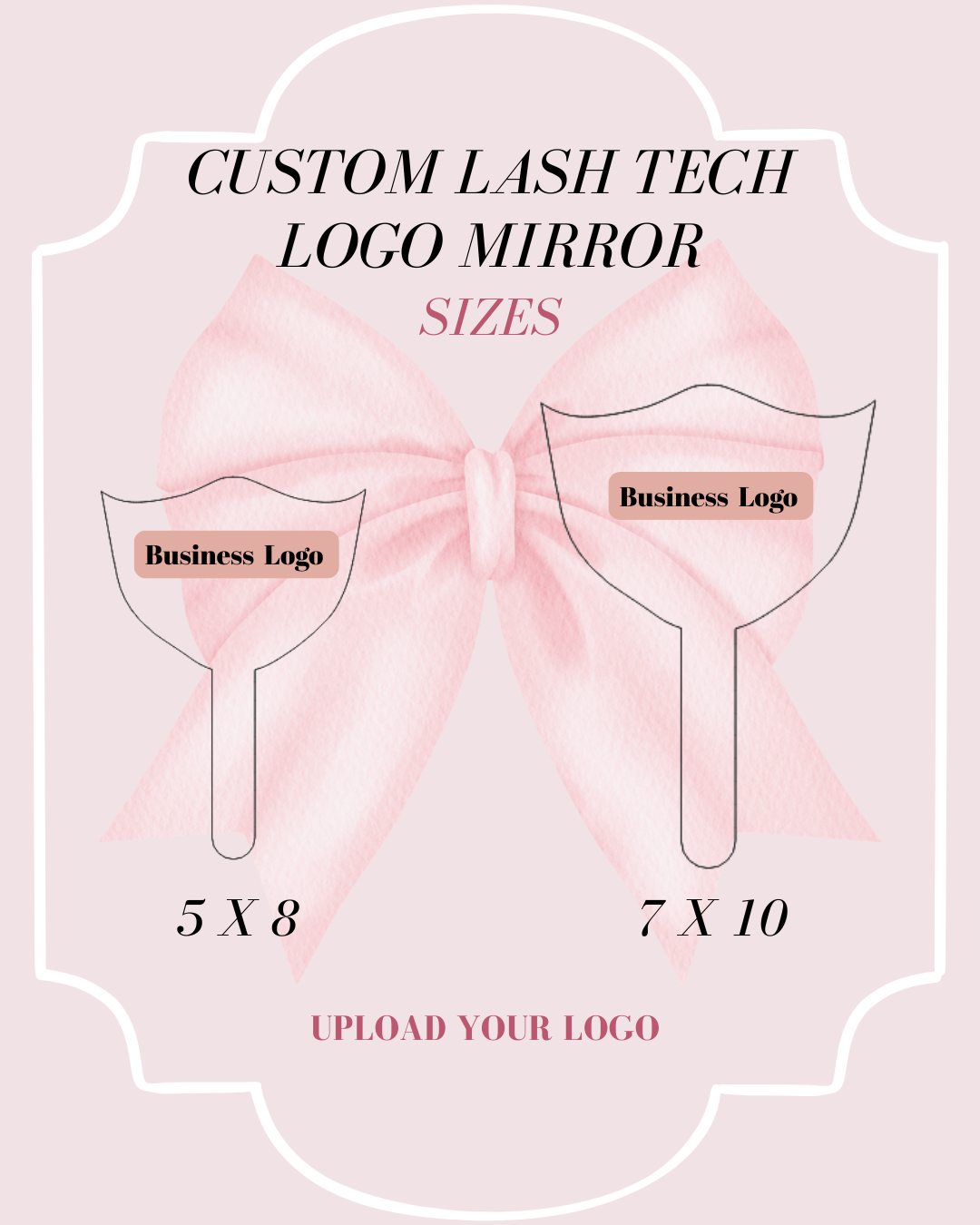 Custom Logo Lash Tech Mirror