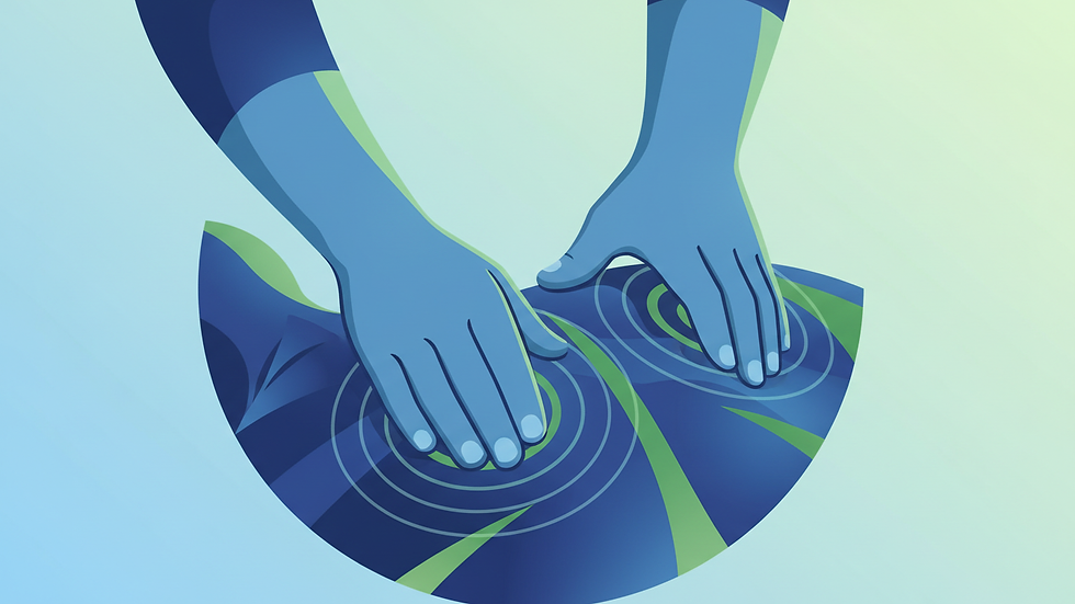 Close-up view of a massage therapist applying pressure to a client’s back muscles