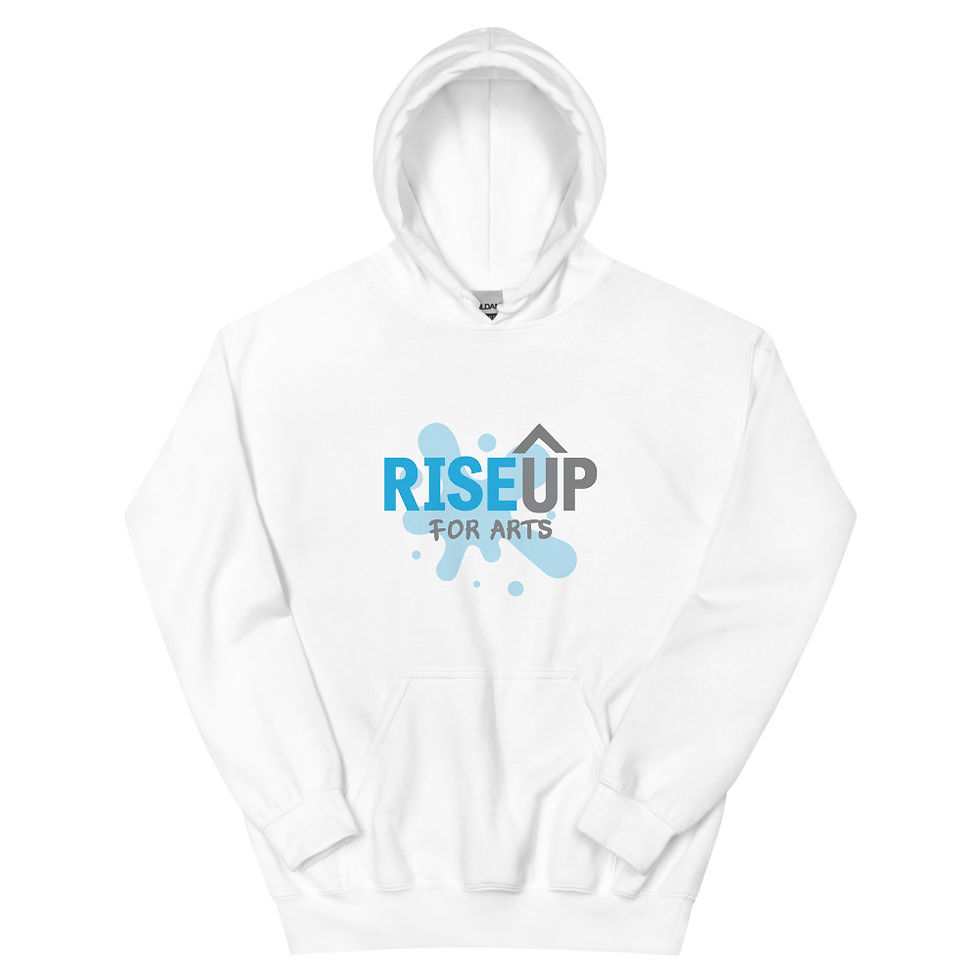 Unisex Hoodie RiseUP large front logo