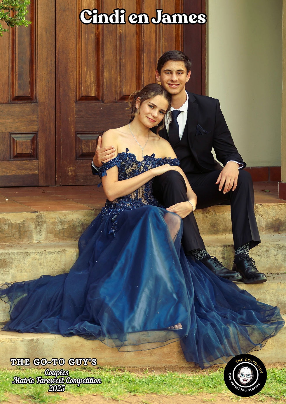 Foto (verskaf): Cindi en James tydens hul matriekafskeid