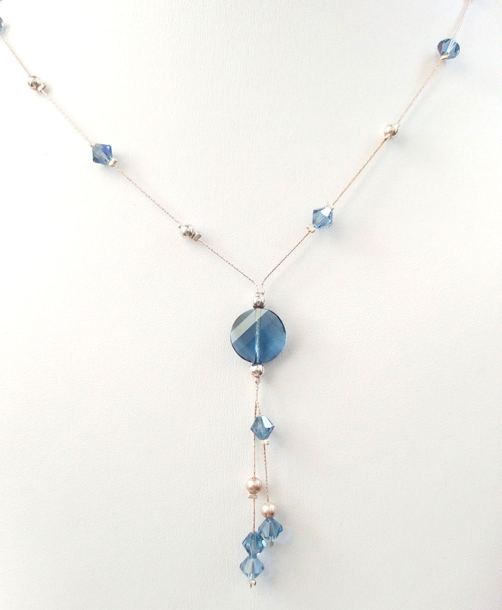 שרשרת עדינה עם חרוזי swarovsky