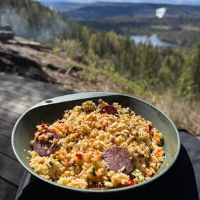 Couscous med linser og pinjekjerner - hjemmelaget tørket turmat