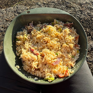 Kremet pasta med soltørket tomat og spekeskinke - hjemmelaget tørket turmat