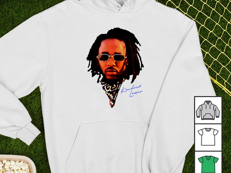 Kendrick Lamar face signature portrait shirt