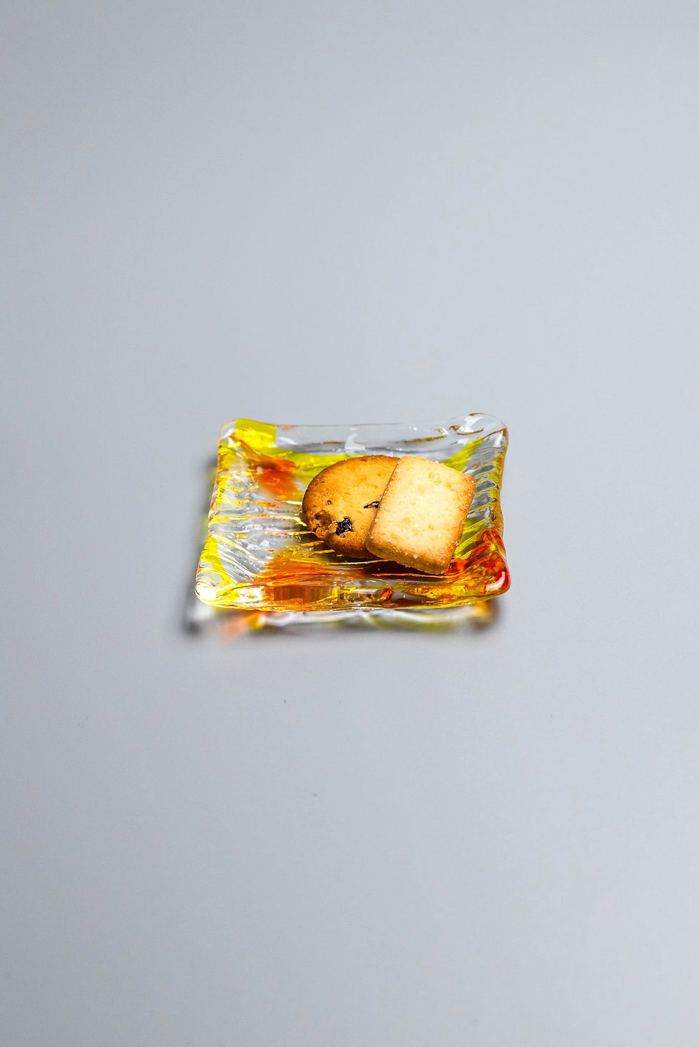 Thumbnail: Glass plate「ゴーヤ四角」