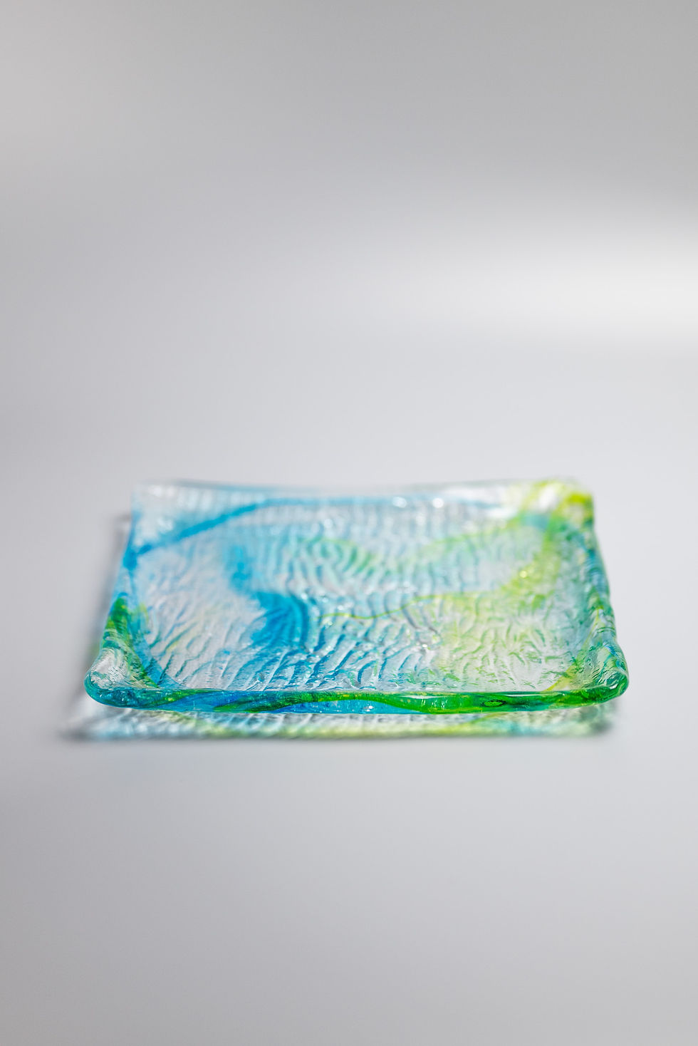 Thumbnail: Glass plate「ゴーヤ四角」
