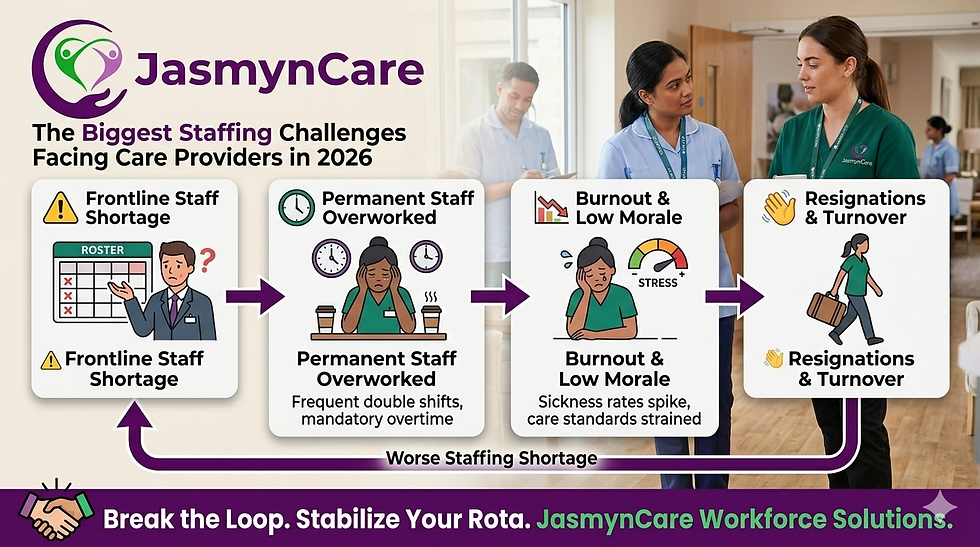 9 Reasons Jasmyn Care Ltd Helps Care Providers Overcome Staffing Challenges in 2026