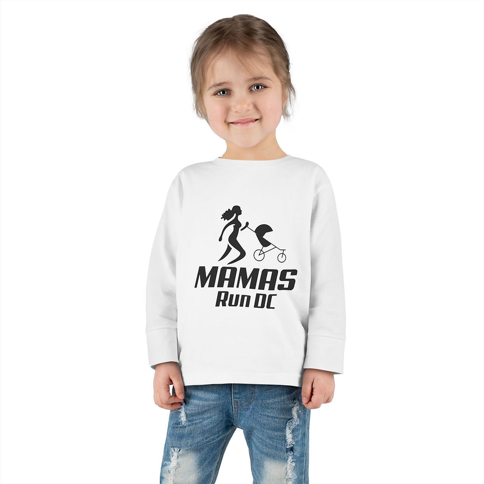 Thumbnail: Mamas Run DC Long Sleeve Toddler Tee