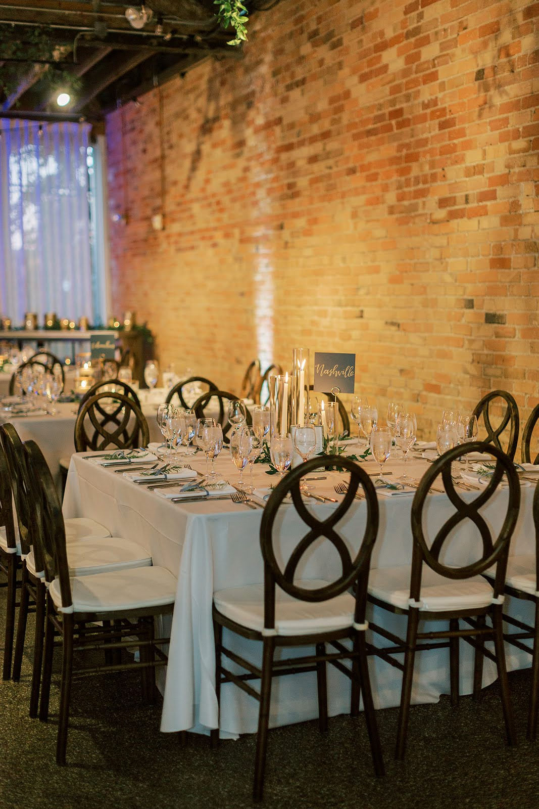 White Floor Length Linen