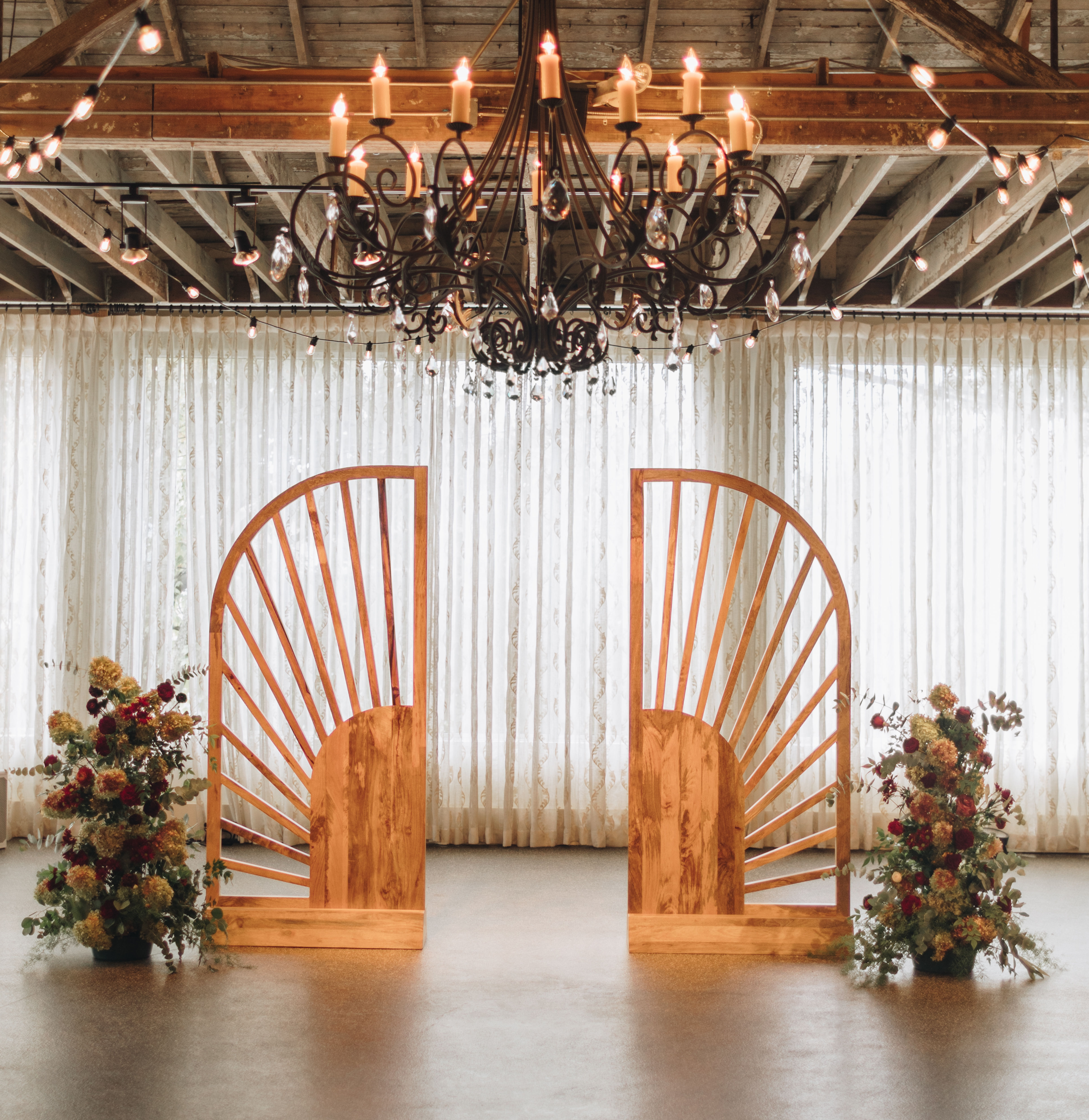 Wooden Sunburst Arbor