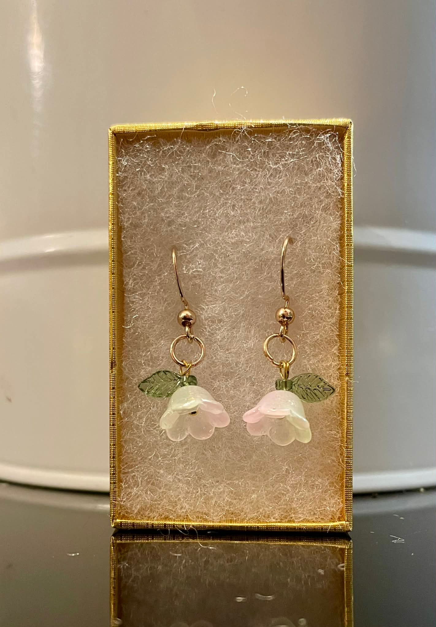 flowers - yellow with pink