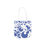 Thumbnail: blue bubbles canvas tote bag front view